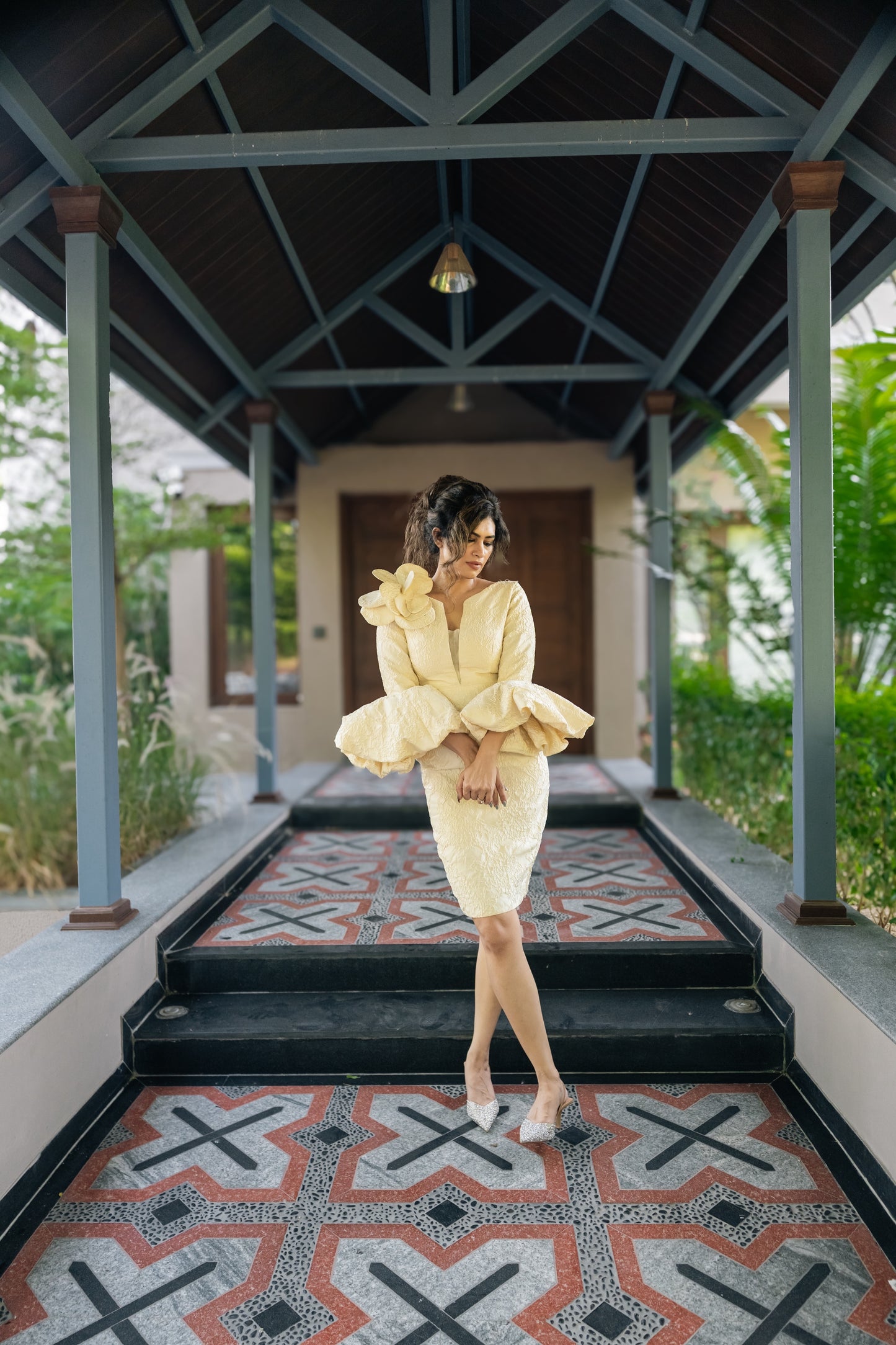 Pale Yellow Bodycon Dress