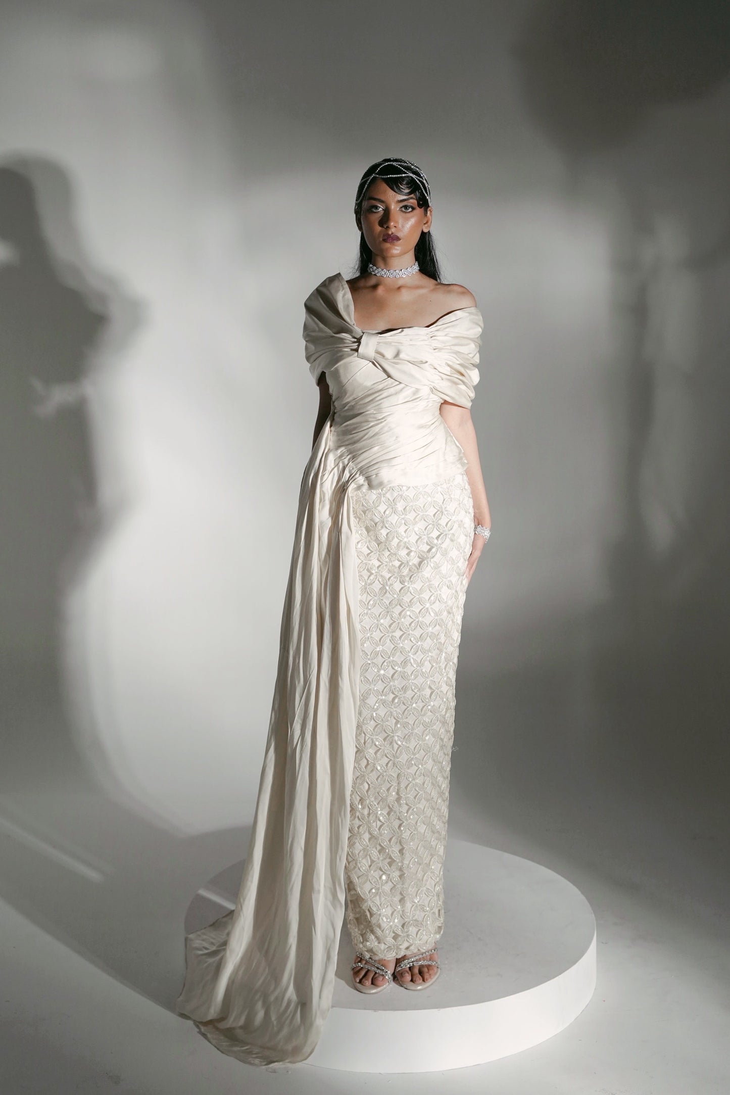 Ivory Ruched Set