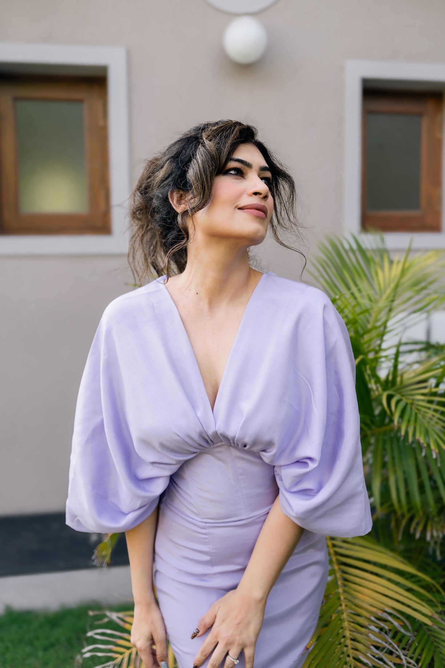 Purple Corset Maxi Dress