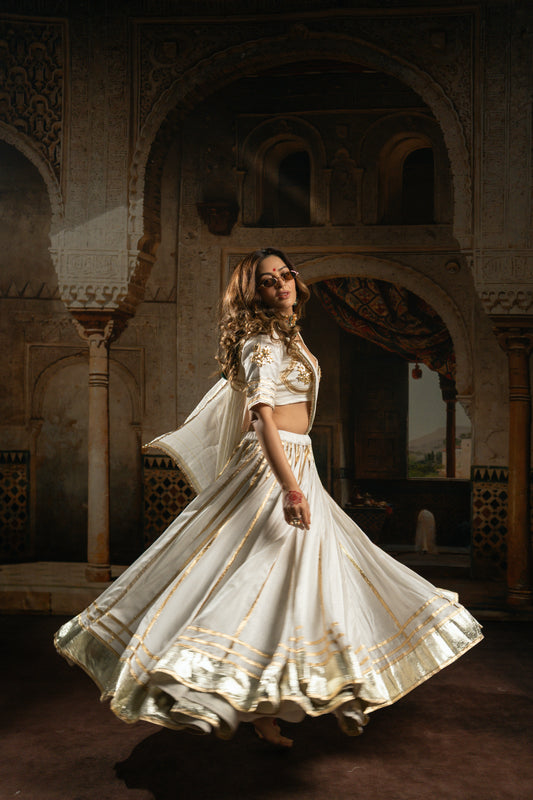 Pure White Chaniya Choli Set