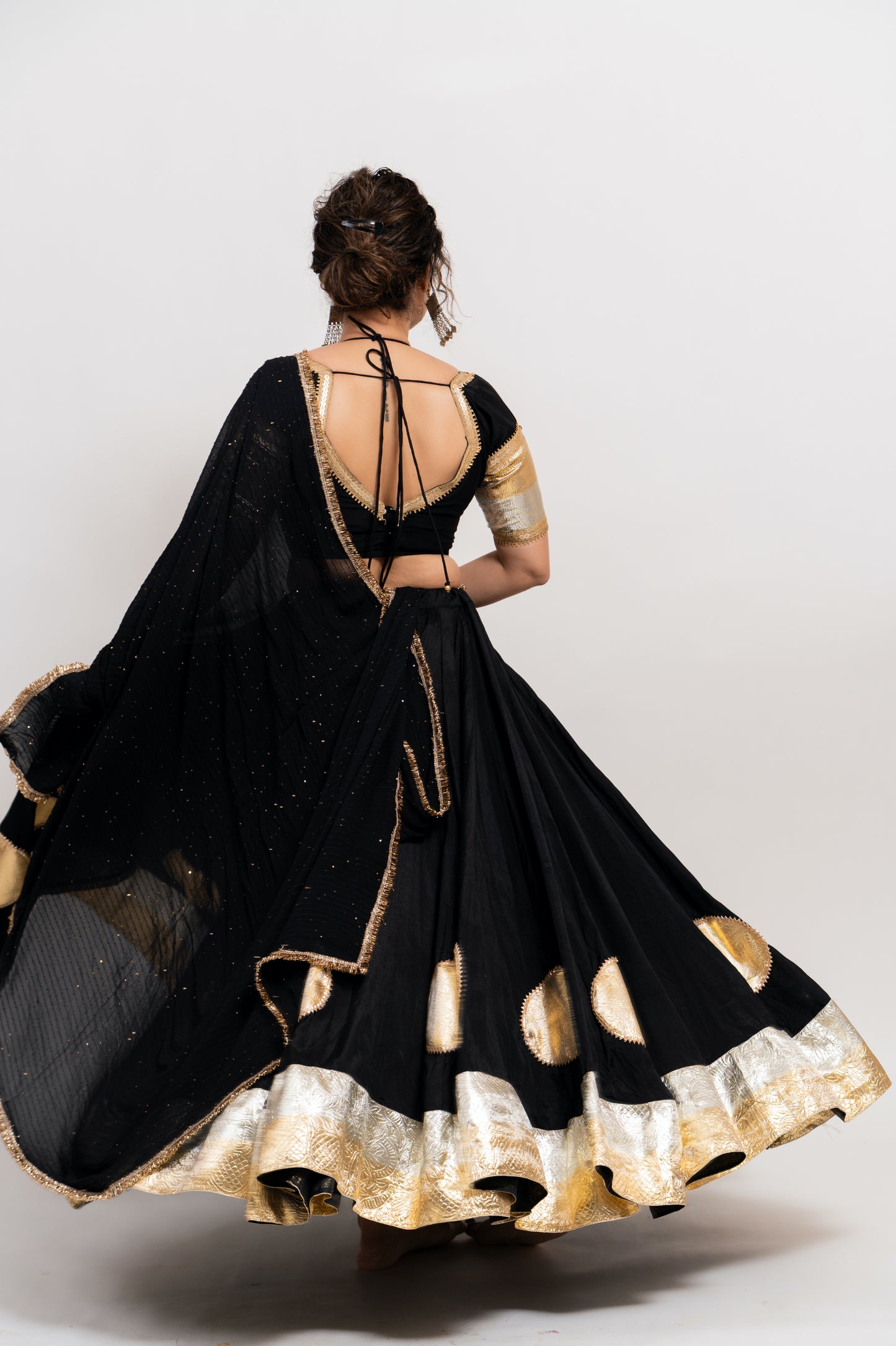Black chaniya choli set