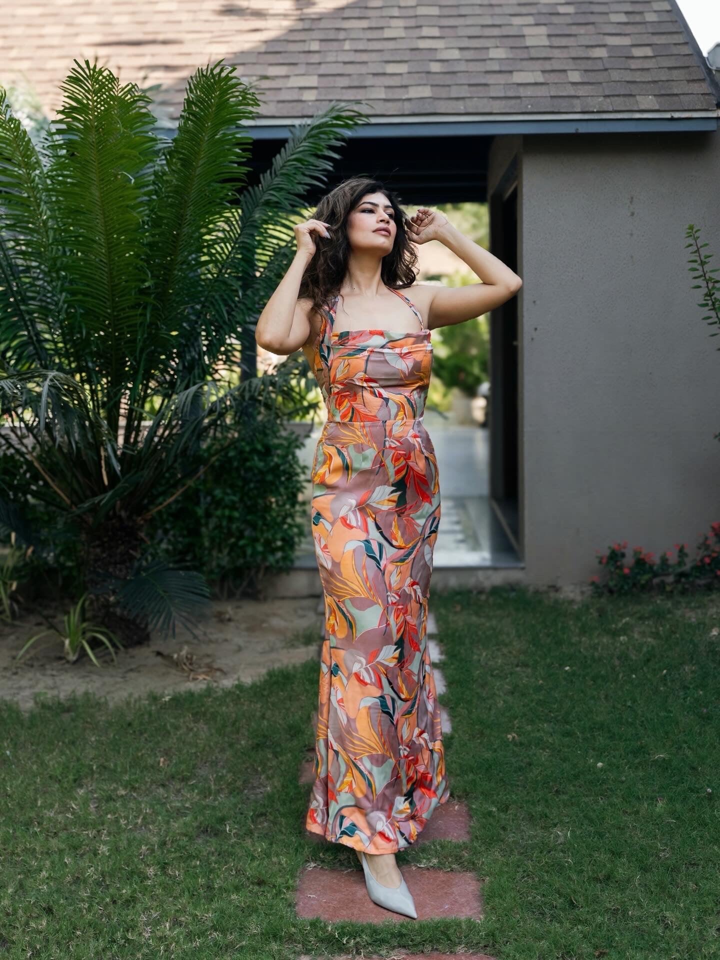 Printed Maxi floral dress
