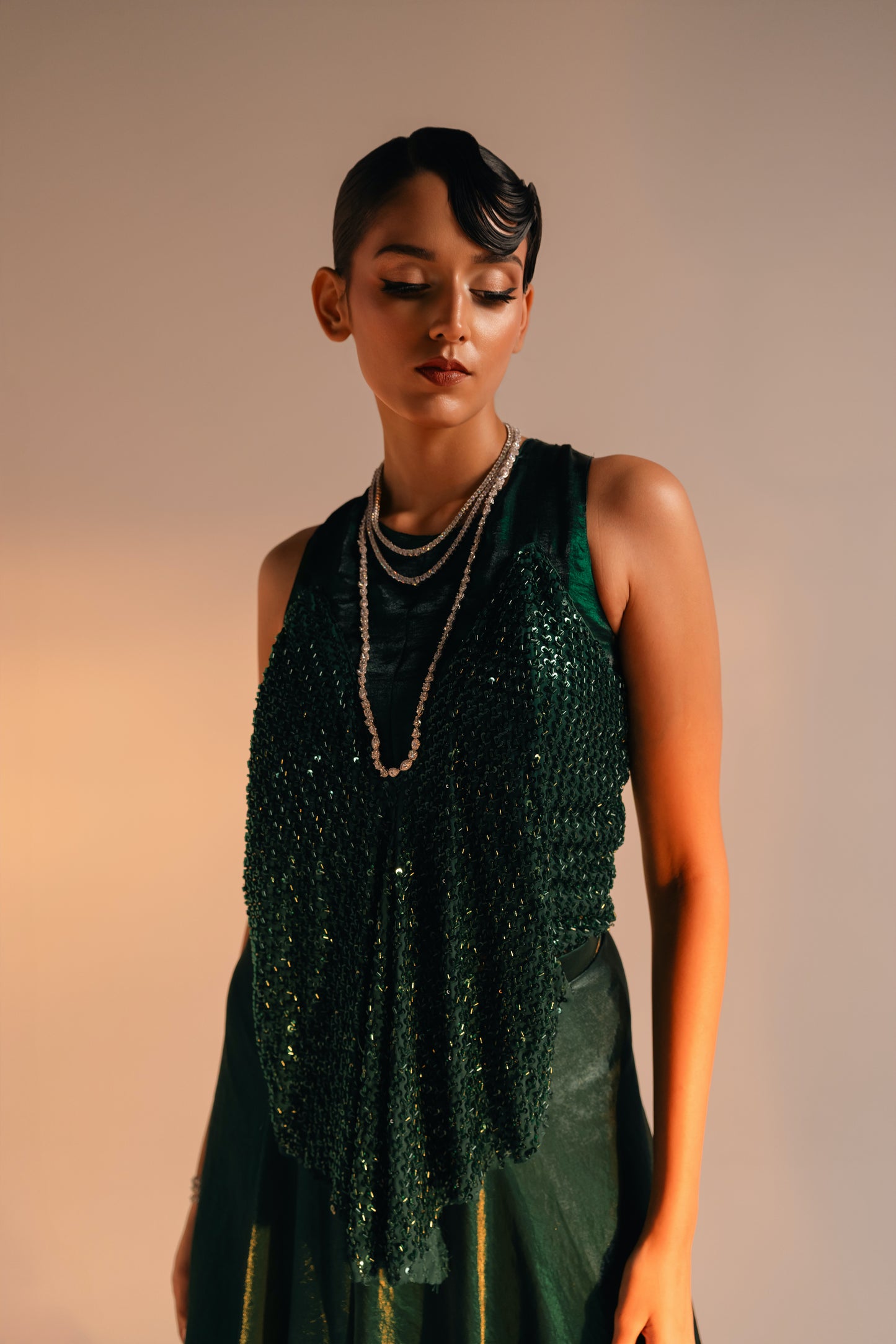 Emerald Embellished Set