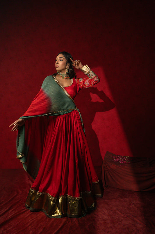 Red Chaniya choli set