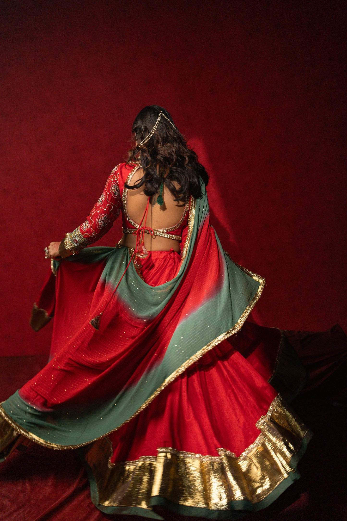 Red chaniya choli set