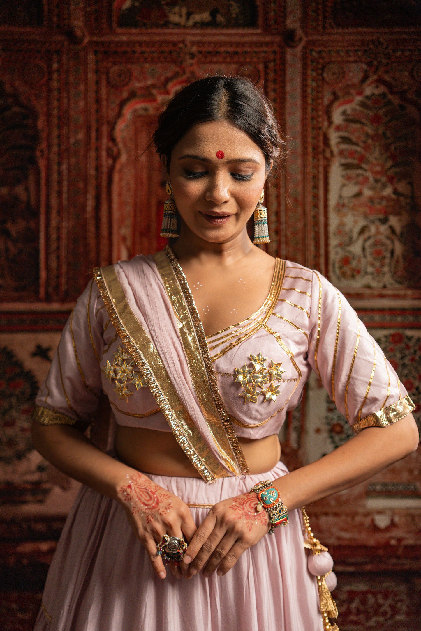 Baby Pink Chaniya Choli Set
