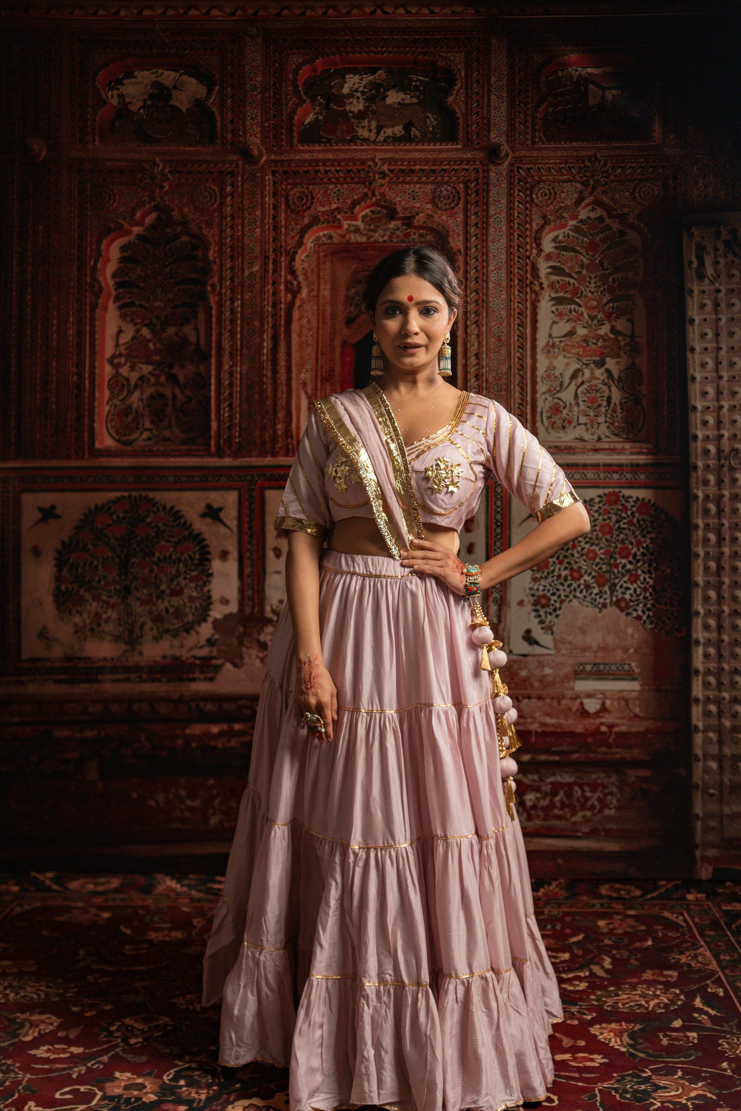 Baby Pink Chaniya Choli Set