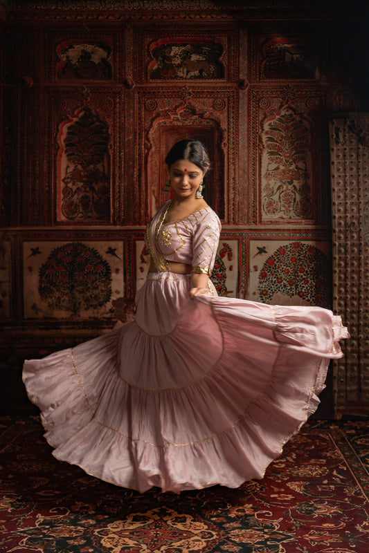 Baby Pink Chaniya Choli Set