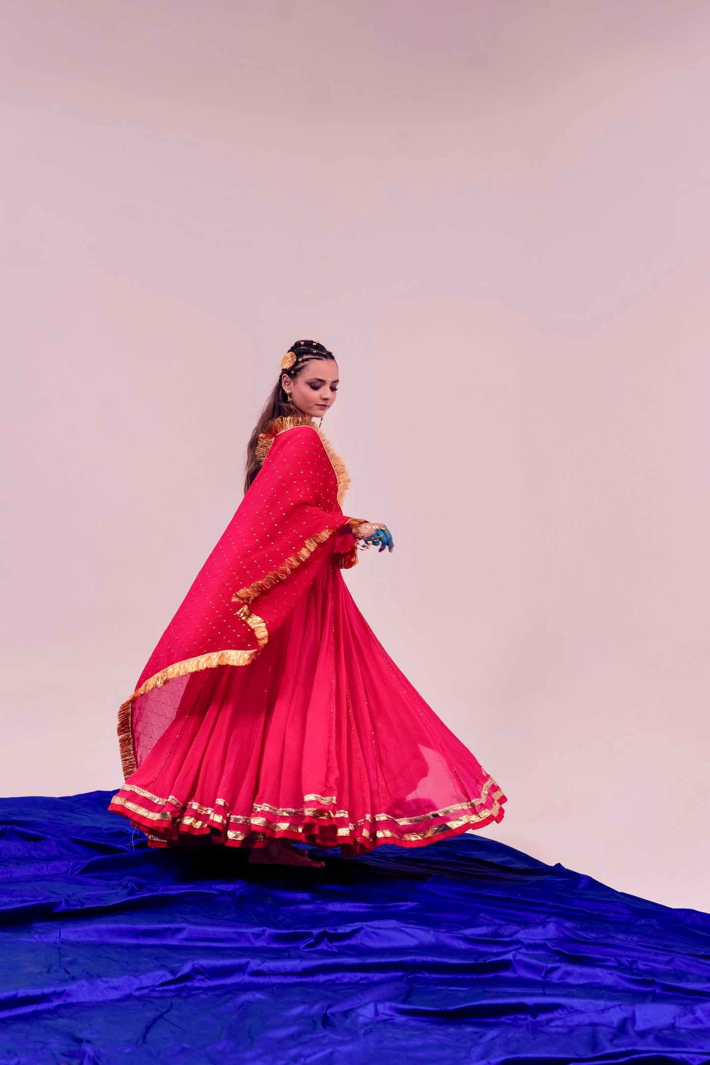 Rani pink Chaniya choli set