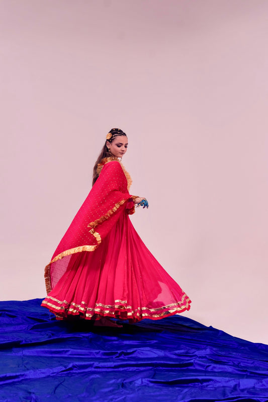 Rani pink Chaniya choli set