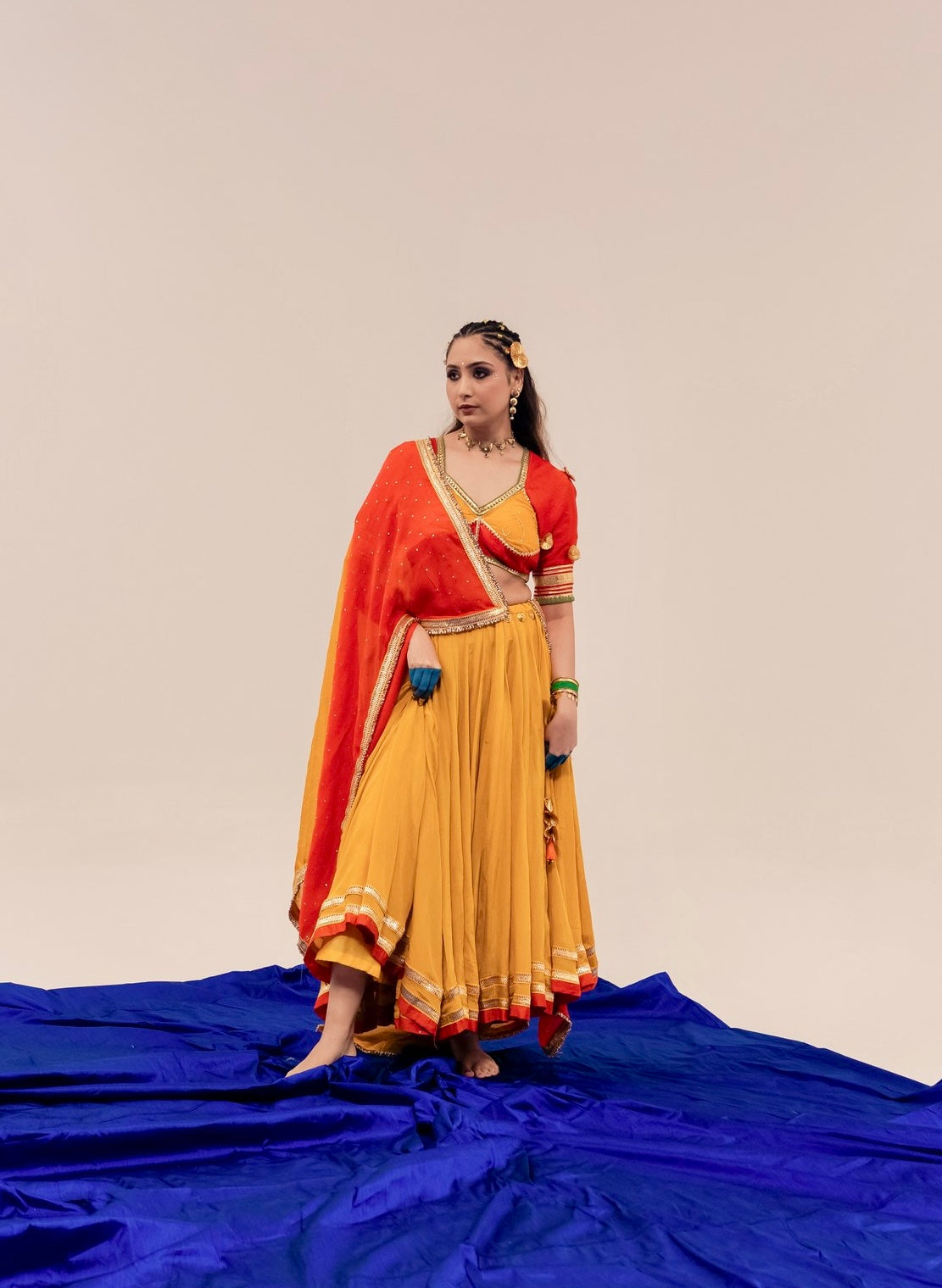 Yellow Chaniya choli set