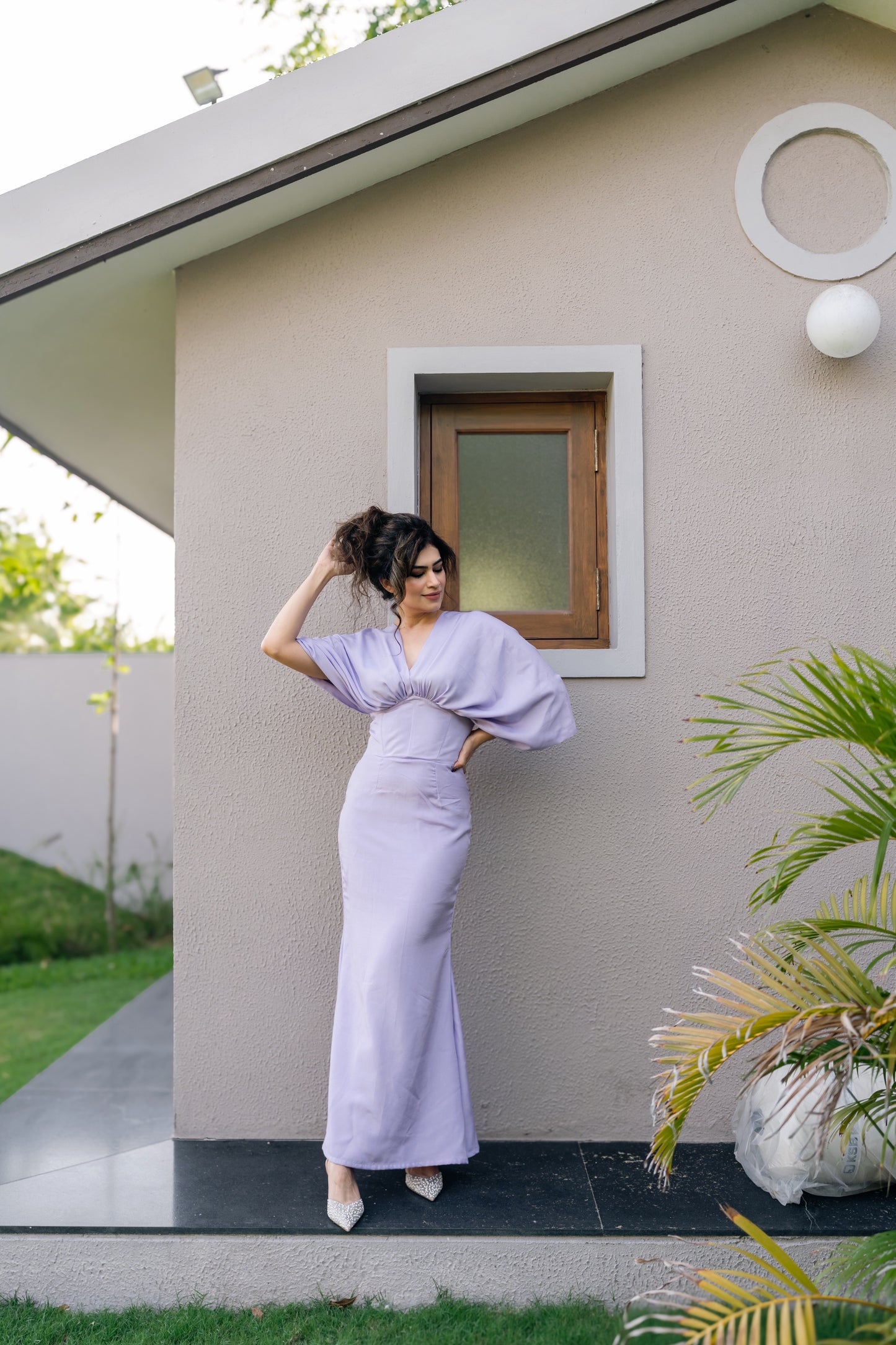 Purple Corset Maxi Dress