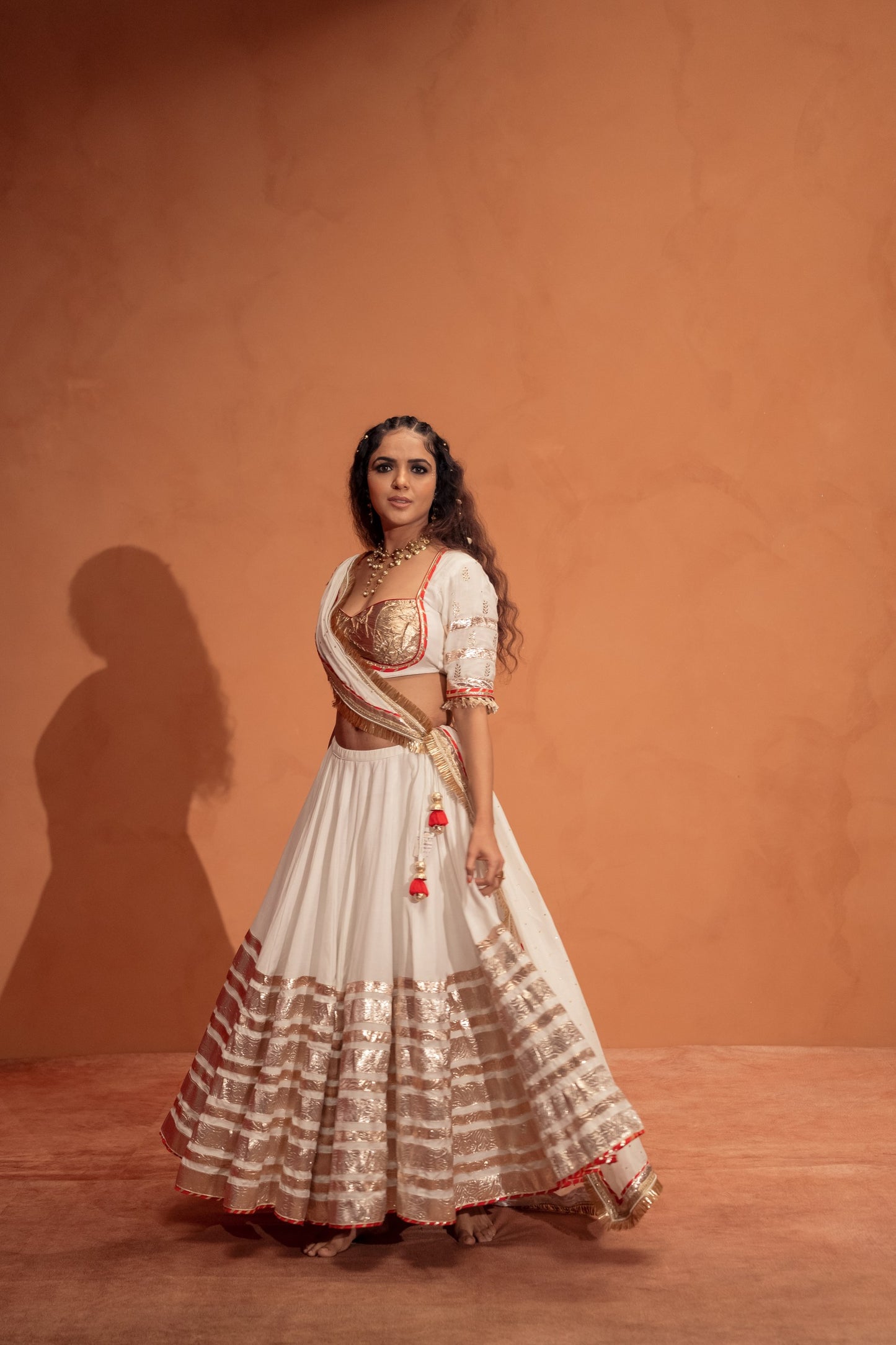 White Chaniya choli
