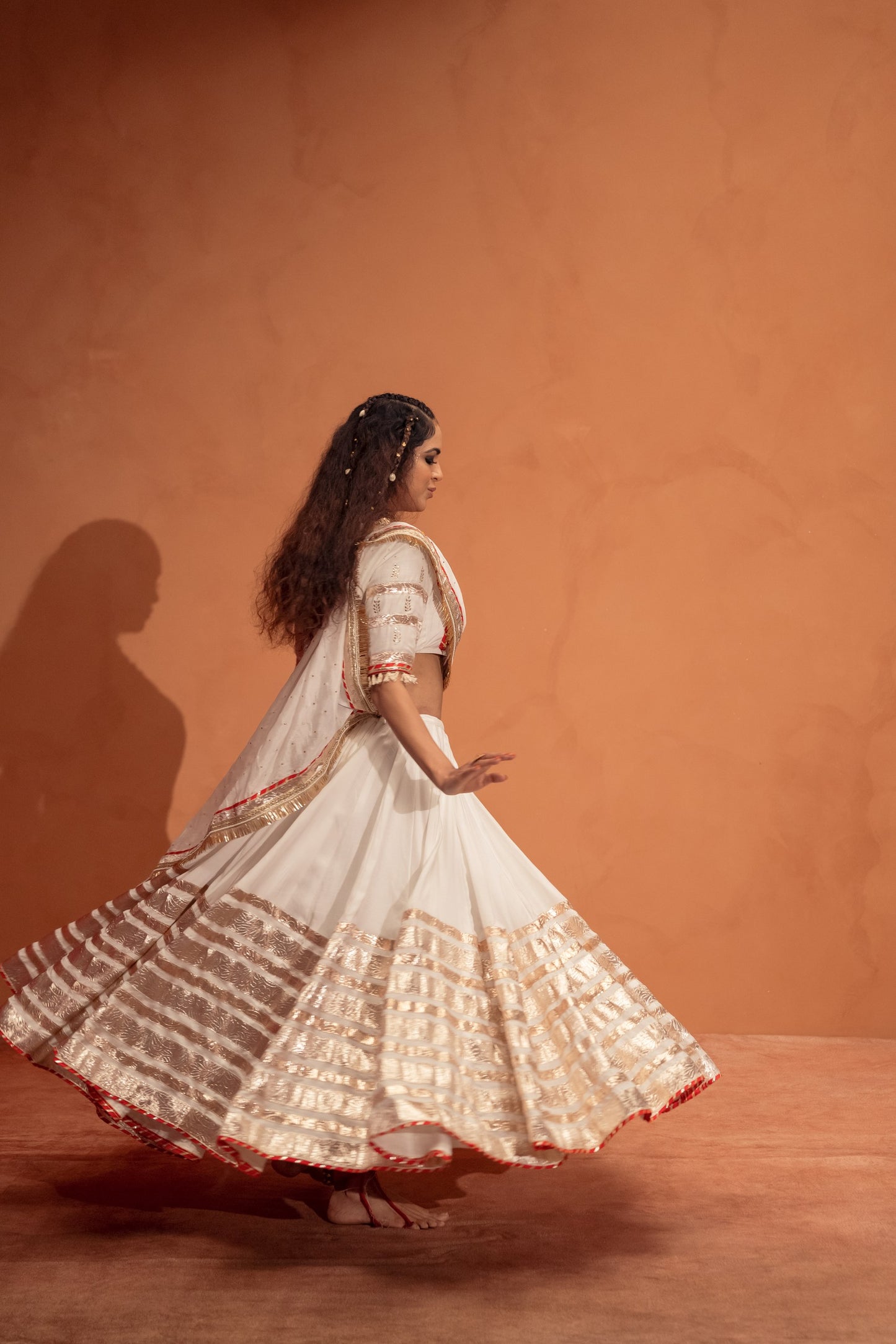 White Chaniya choli