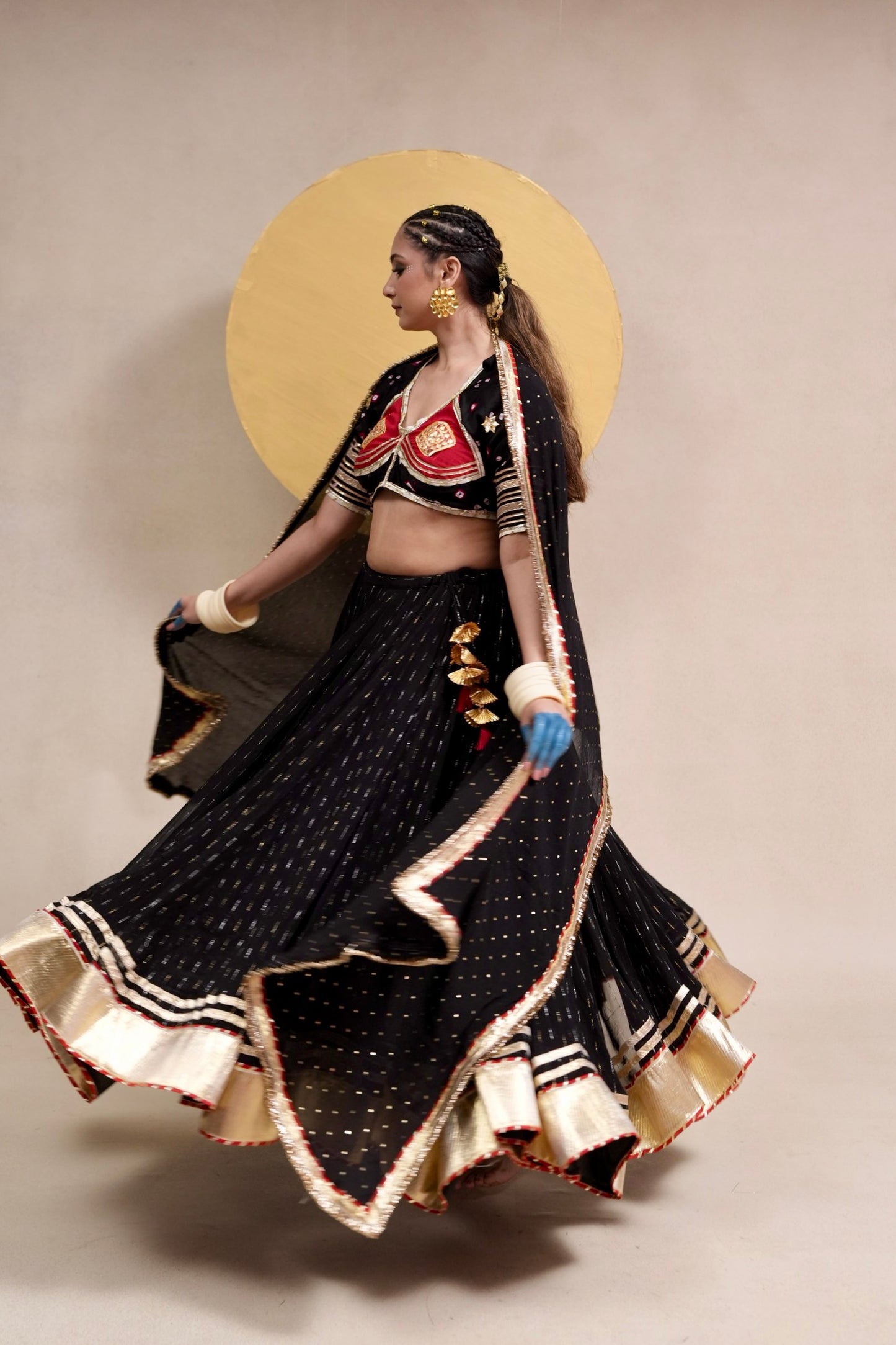 Black Chaniya choli set