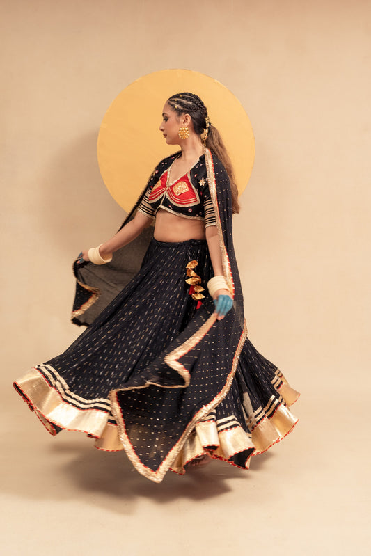 Black Chaniya choli set