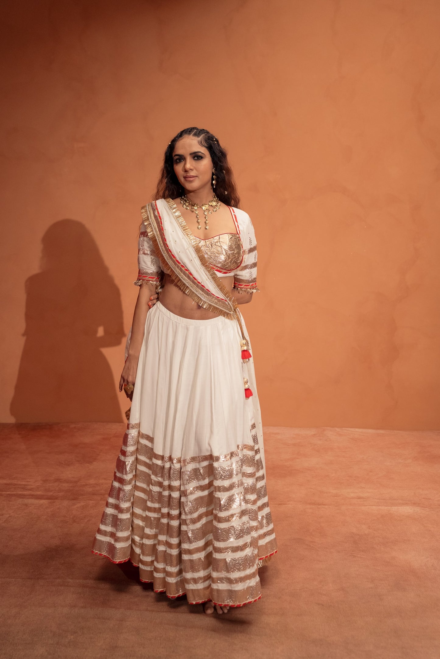 White Chaniya choli
