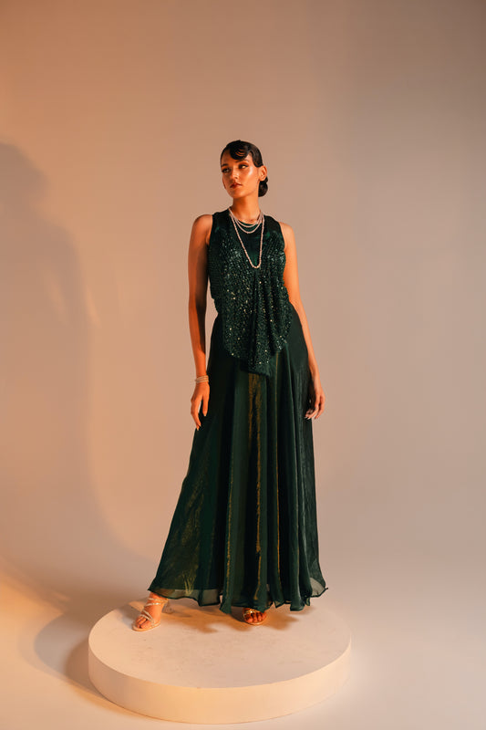 Emerald Embellished Set