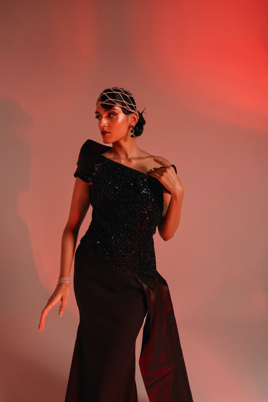 Black Embellished Set